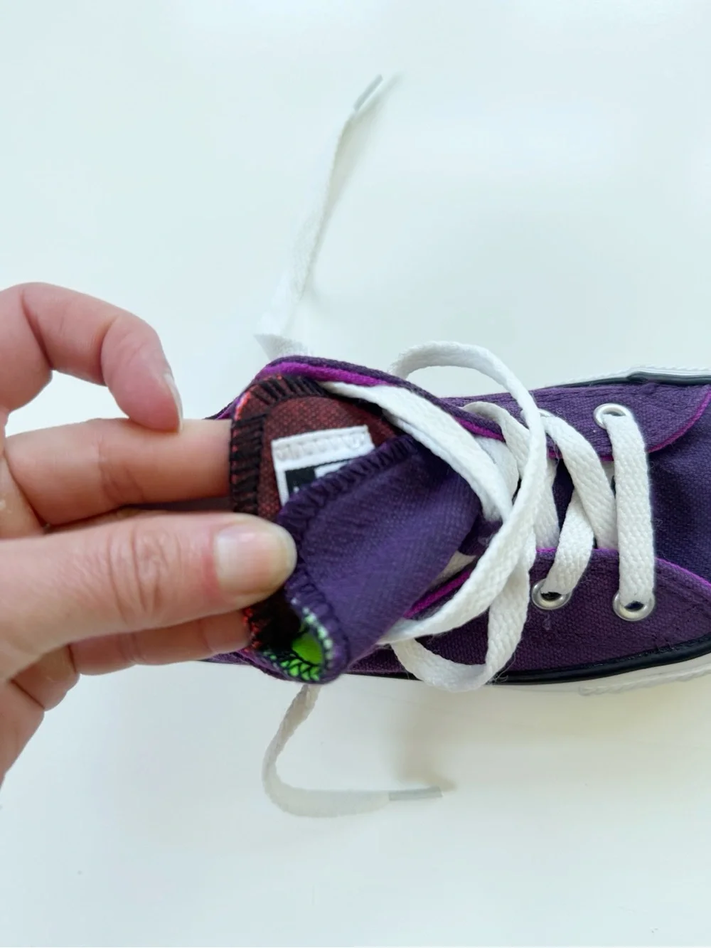 Converse All Stars Purple Double Tongue size 12